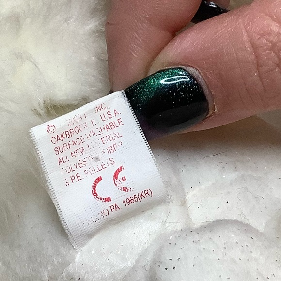 Vintage Ty Beanie Babies Plush Blessed Angel Bear Stuffed Animal Toy with Tags - Picture 15 of 16